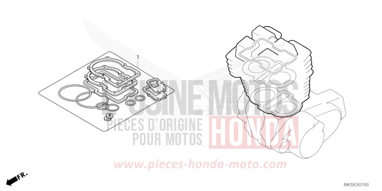 DICHTUNG SATZ A von Africa Twin DCT PEARL GLARE WHITE (NHB53H) von 2021